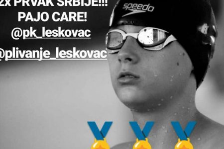 Pavle Joić osvojio  2 zlatne i 1 bronzanu medalju na Državnom Prvenstvu Srbije u plivanju
