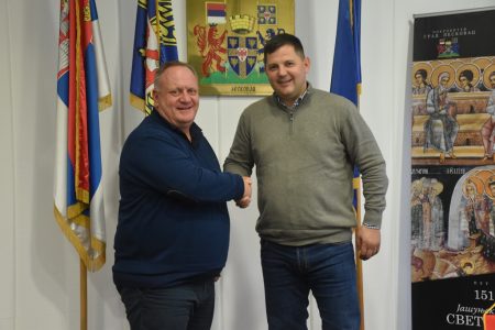 Predsednika Bokserskog Saveza Srbije Nenada Borovčanina primio je gradonačelnik Leskovca dr Goran Cvetanović