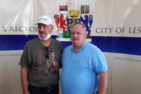 GRADONAČELNIK LESKOVCA GORAN CVETANOVIĆ PRIREDIO DANAS PRIJEM ZA VLATKA STEFANOVSKOG