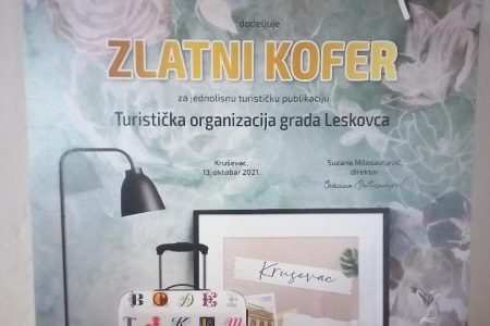 ZLATNI I SREBRNI KOFER ZA TURISTIČKU ORGANIZACIJU LESKOVAC