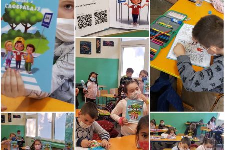 SPROVEDENA AKCIJA PODELE KNJIGA I BOJANKI „PAŽLJIVKOVA PRAVILA U SAOBRAĆAJU“