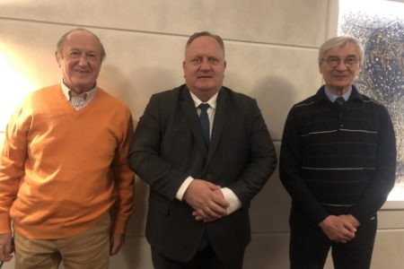 GRADONAČELNIK NA SASTANKU SA DIREKTOROM RTS KROSA I AKADEMIKOM HADŽI ĐOKIĆEM