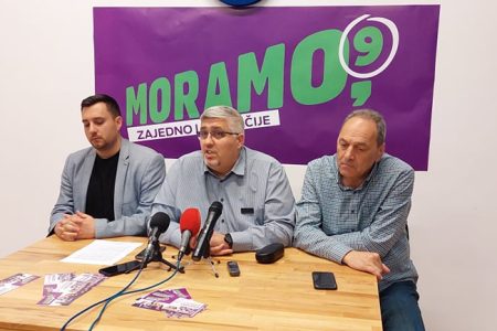 KOALICIJA MORAMO DANAS NA PRES KONFERENCIJI POZVALA JE GRAĐANE LESKOVCA DA U NEDELJU IZAĐU NA IZBORE