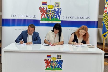 GRAD LESKOVAC POTPISAO UGOVORE SA PARTNERSKIM INSITITUCIJAMA O REALIZACIJI DVA PROJEKTA