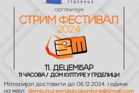 DOM KULTURE U GRDELICI RASPISAO KONKURS ZA NAJBOLJI VIDEO KLIP